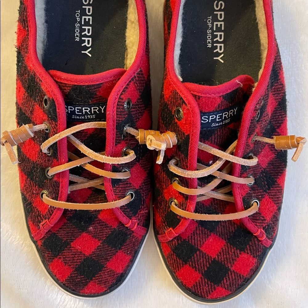 Sperry Top-Sider Fleece Lined Wool Shoes Christmas Holiday